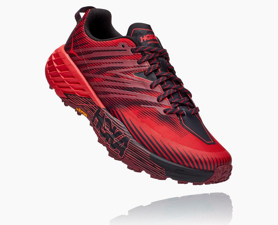 Hoka One One Trainers Mens Red - Speedgoat 4 - 61589PGKT